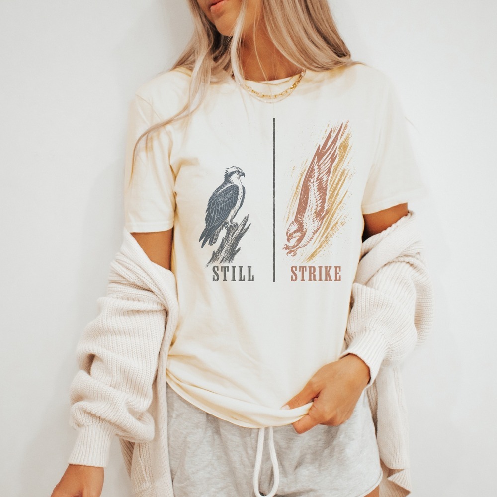 Still Strike Raptors Woodcut Inspired Tee